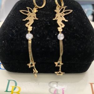 Twinkle bells earrings in 14k setting
